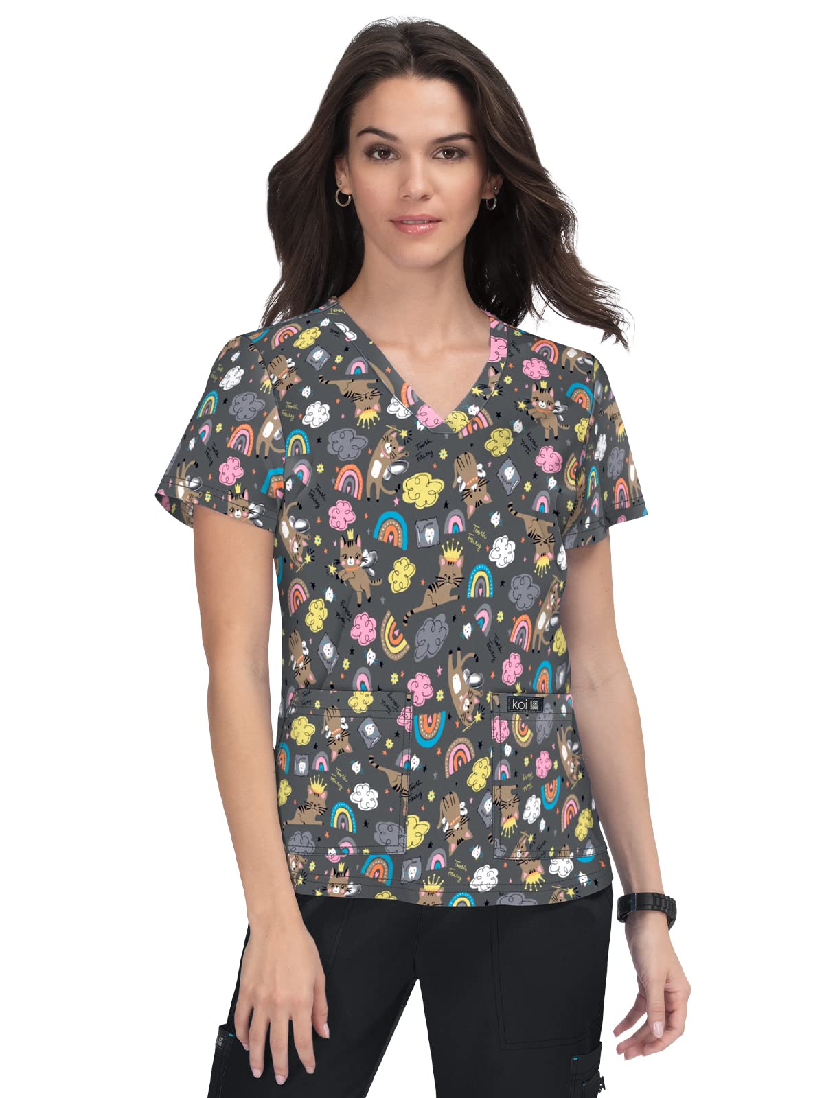 KOI Basics 384PR Women's Leslie Top Toof Fairy M