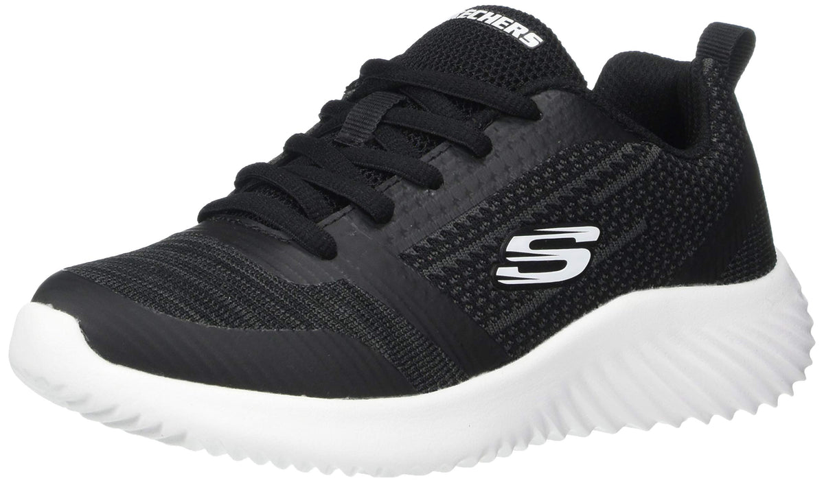 Skechers Kids Boy's Bounder 98303L Sneaker, Black/Charcoal, 11.5 M US Little Kid