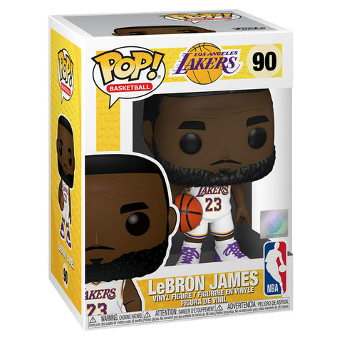 Lebron James Los Angeles Alternate Jersey #90 Pop Sports NBA Action Figure (Bundled with Pop Protector to Protect Display Box)
