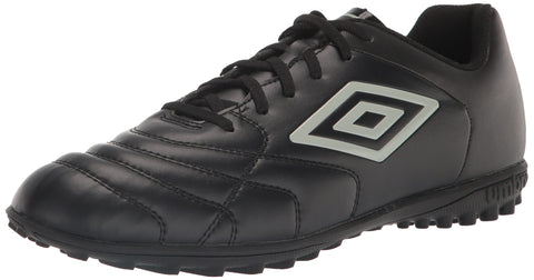 Umbro Men's Classico XI TF Soccer Turf Shoe, Black/Gray, 7.5