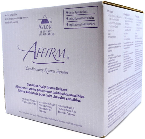 AFFIRM CONDITIONING RELAXER SYSTEM SENSITIVE SCALP CREME RELAXER 9 APPLICATIONS by AVLON AFFIRM
