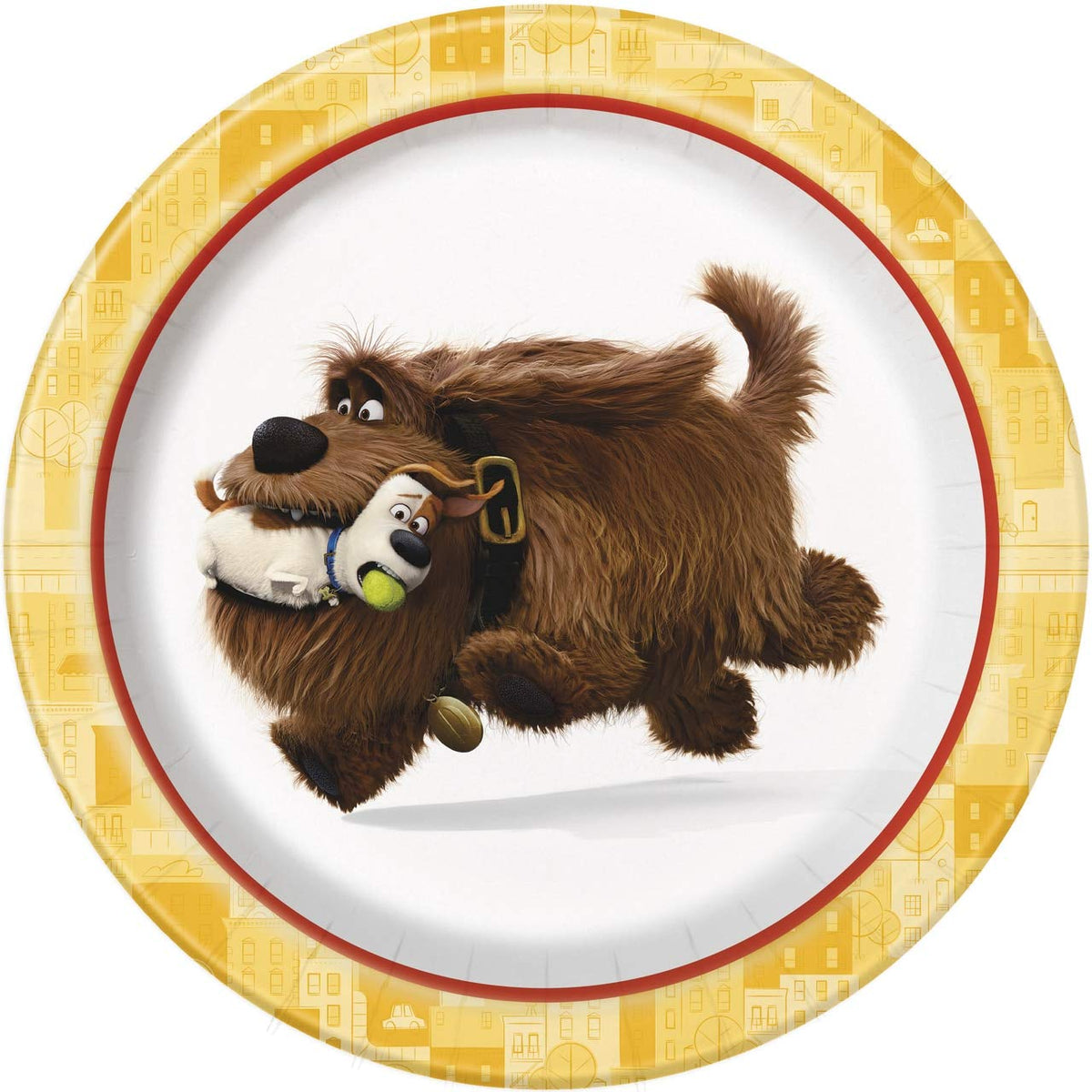 Unique Round Dessert Paper Plates - 7", Secret Life of Pets, 8 Pcs