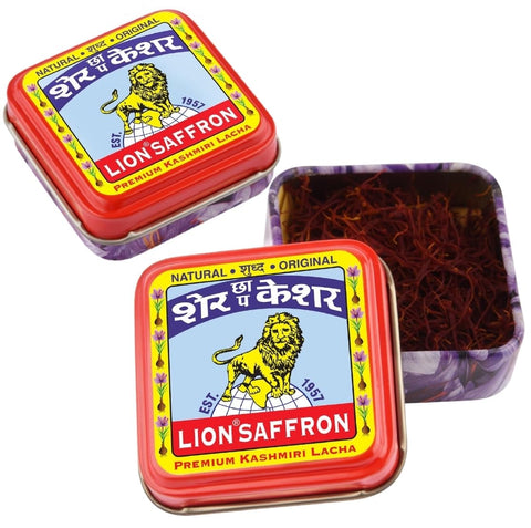 LION SAFFRON, Original Kashmir Saffron/Kesar/Azafran (Certified Grade A+) for Biryani, Rice, Tea, Cooking, Kesar Tilak, Beauty and Improved Health | Kashmiri Kesar Saffron 2g (2 grams)