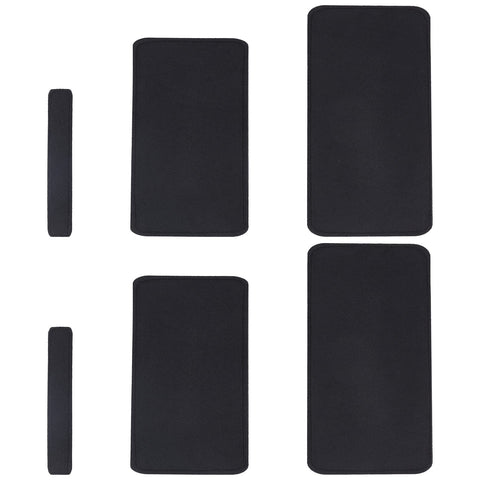WADORN 6pcs Felt Bag Base Shaper, 3 Styles Black Thick Handbag Base Shaper Rectangle Wool Tote Base Pad Purse Bag Liner Board Insert 1.1-5.9 Inch Wide for Travel Bag Cosmetic Bag Small Handbag