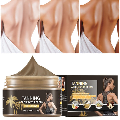 Self Tanner Instant Tanning Lotion, Dark Self Tanners, Brown Tanning Cream Sunless Tanning Lotion, Waterproof Self Tanner Sunless Tanning Body Bronzer Natural Looking Fake Tan for Men & Women 4.23 oz