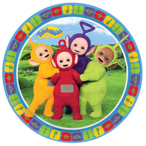 Amscan 9901189 - Teletubbies Birthday Party Paper Plates - 8 Pack
