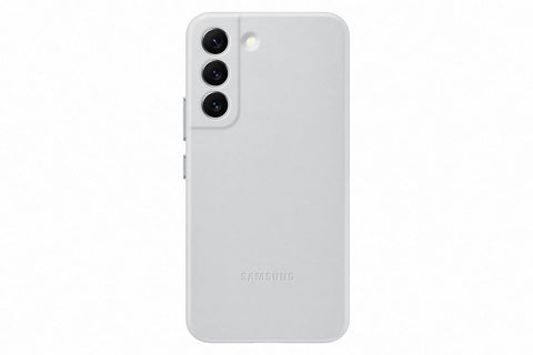 Samsung Official S22 Leather Cover Light Gray