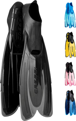 Cressi Unisex's Diving Fins, Black, 4/5 (37/38) Agua