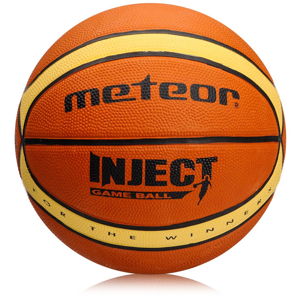 meteor Basketball Children Youth - Size 5 6 7, 14 Panels Brown Beige Ideal For Children Basketball Training Soft Non-Slip Surface High Durability Good Grip Rubber Inject (6)