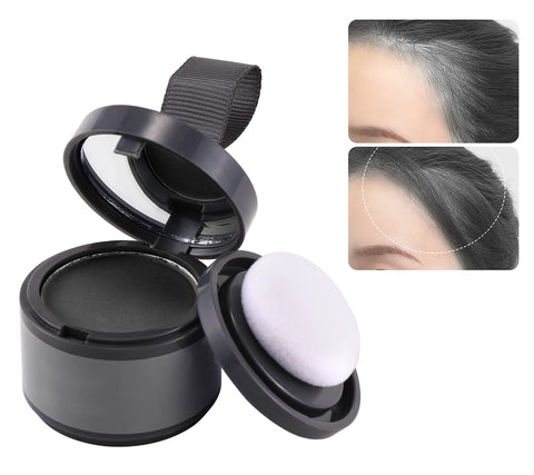 Boobeen Hairline Powder Creator - Waterproof Hair Line Powder for Thinning Hair - Hair Color Shadow Loss Makeup Concealer Root Cover Up (Gray)