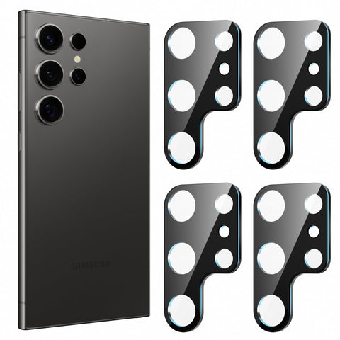 Diruite 4-Pack Camera Lens Cover for Samsung Galaxy S24 Ultra Camera Lens Protector,HD Anti-Scratch Tempered Glass Lens Protector for Samsung Galaxy S24 Ultra Camera Protection