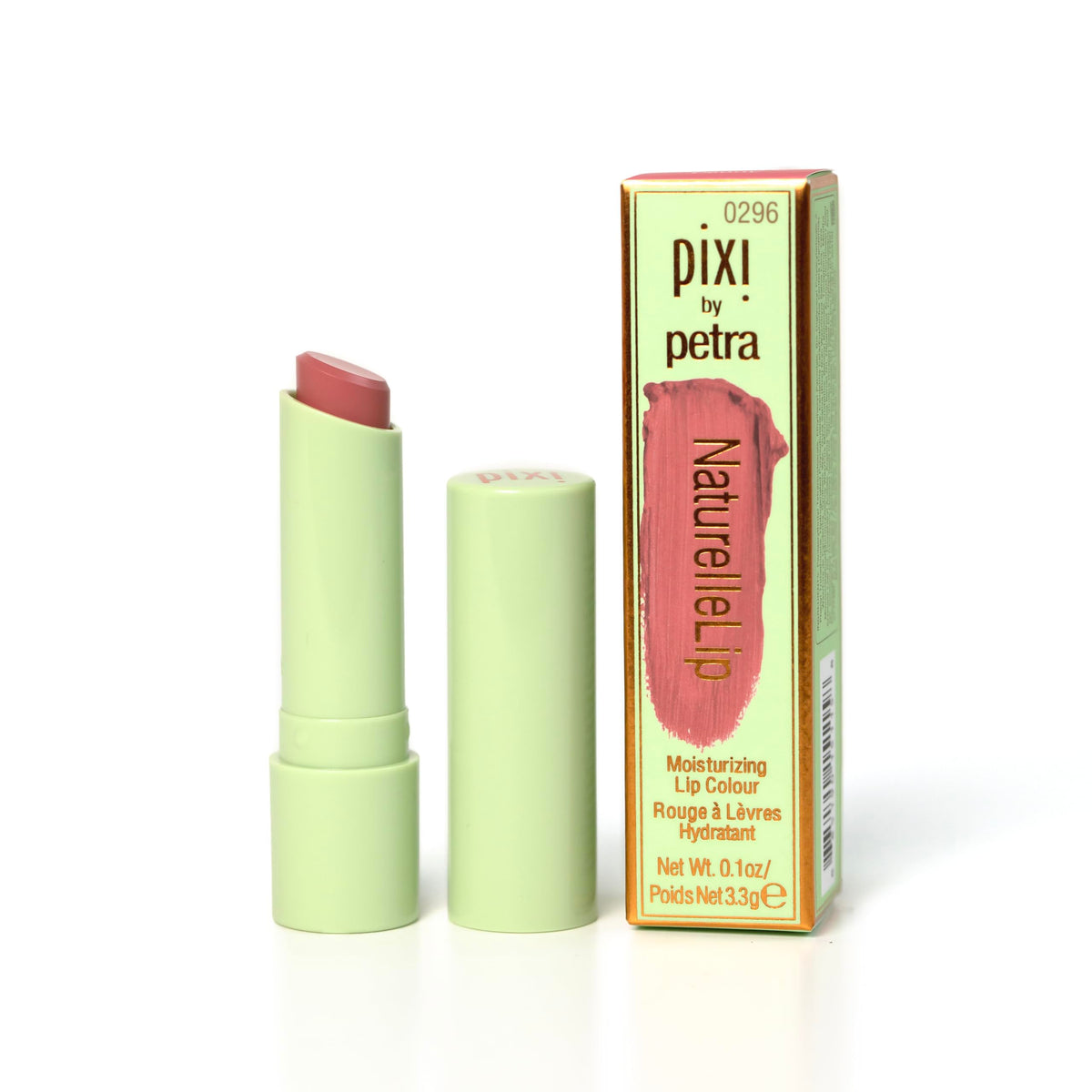 Pixi Beauty Naturelle Lip - Nectar, Sunflower Based Moisturizing Lipstick, Vitamin E & Jojoba Seed Oil Lip, Demi-Matte Finish