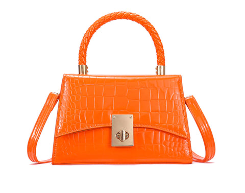 JHVYF Women Small Crossbody Bags Shoulder Bag Classic Satchel Handbags Ladies Cute Purses, 1 Orange, S