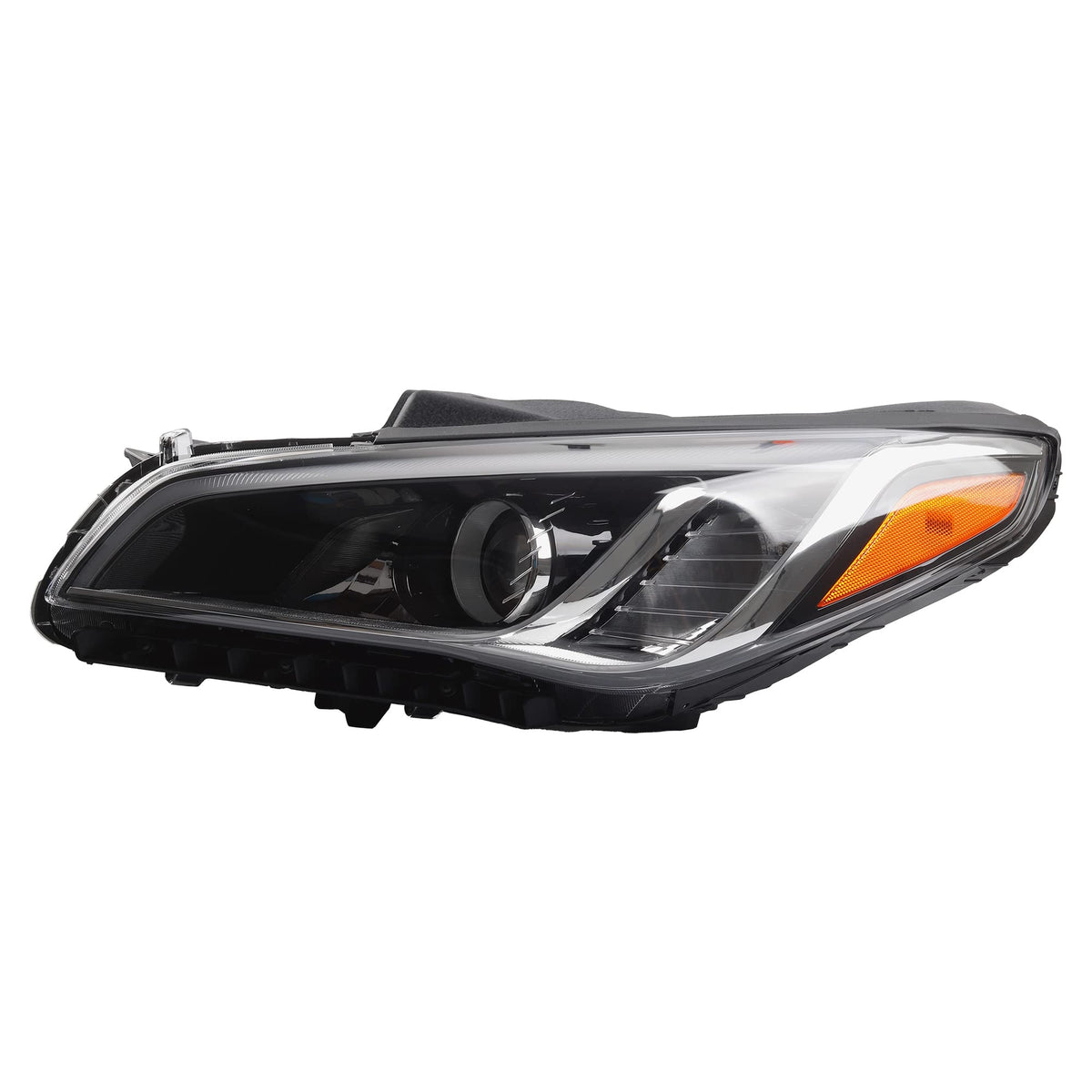 Dasbecan Halogen Headlight Compatible With Hyundai Sonata 2015 2016 2017 Left Driver Side Headlamp Assembly Replaces# HY2502183 92101-C2000 92101C2000 (Without Bulbs)