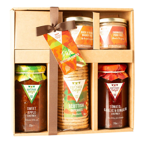 Cottage Delight The Pate Selection Hamper - A Special Savoury Selection Perfect for Pate Lovers - Including Savoury Biscuits, Pates & Chutneys