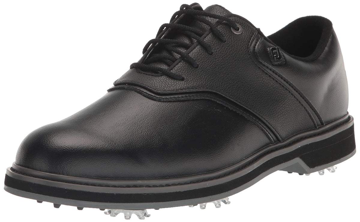 FootJoy Men's FJ Originals Golf Shoe, Black/Black, 7