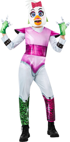 Rubie's Child's Five Nights at Freddy's Glamrock Chica Costume, As Shown, X-Large