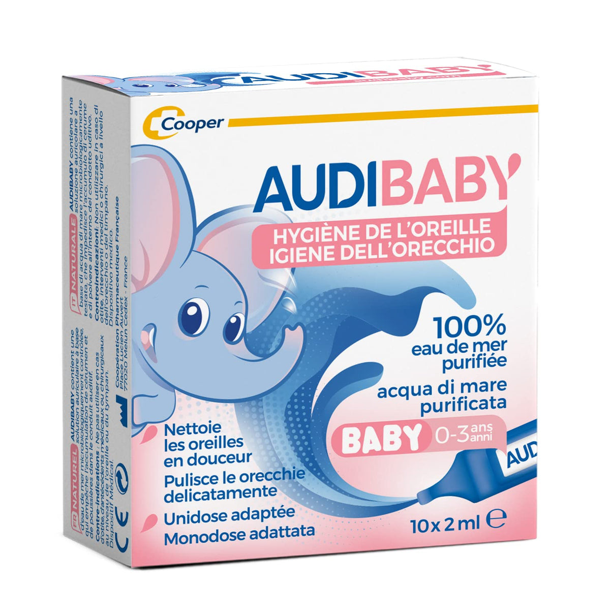 Audibaby Ear Cleaning Solution - 10 Units