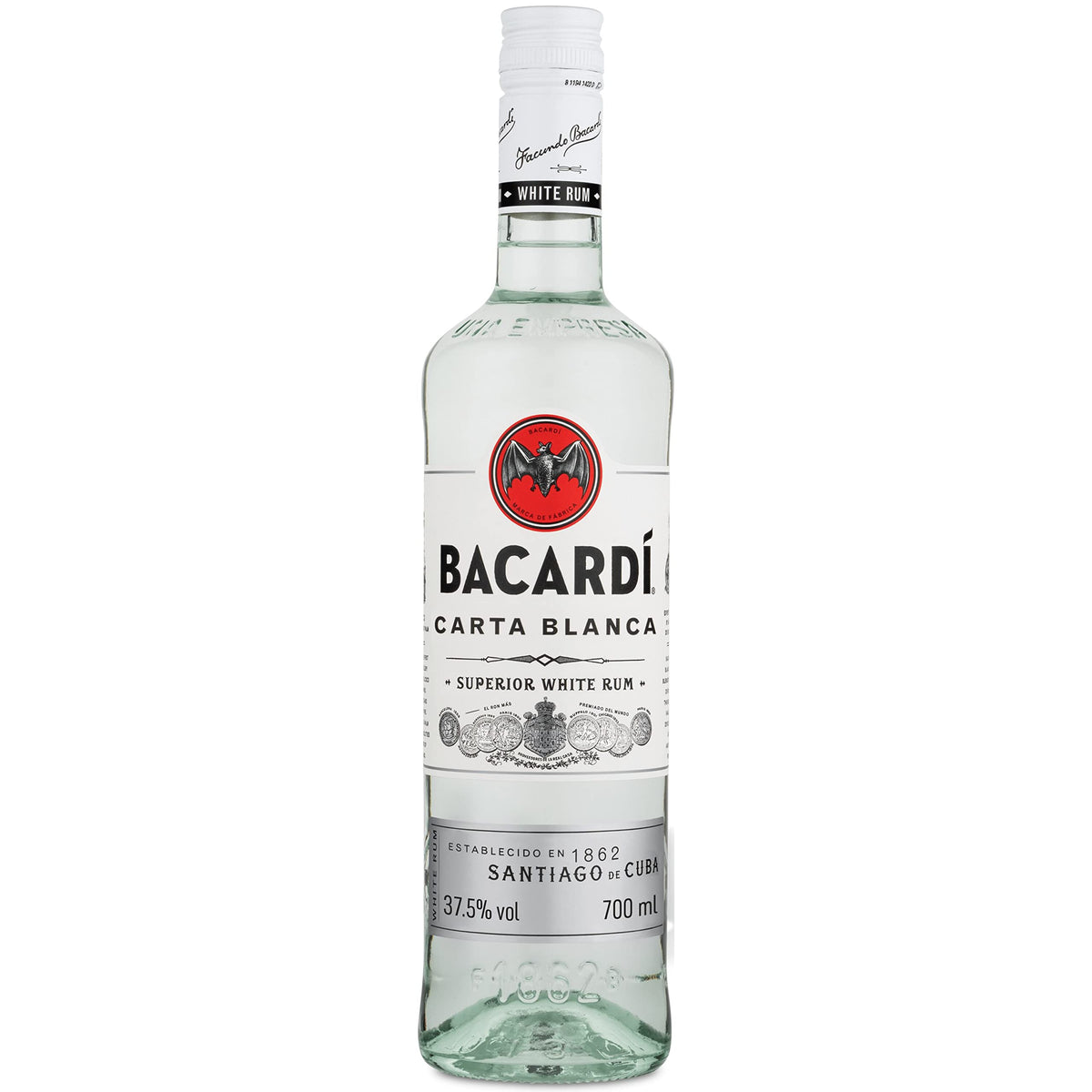 BACARDÃƒÆ’Ã†â€™Ãƒâ€ Ã¢â‚¬â„¢ÃƒÆ’Ã¢â‚¬Â ÃƒÂ¢Ã¢â€šÂ¬Ã¢â€žÂ¢ÃƒÆ’Ã†â€™ÃƒÂ¢Ã¢â€šÂ¬Ã…Â¡ÃƒÆ’Ã¢â‚¬Å¡Ãƒâ€šÃ‚Â Carta Blanca Superior White Rum, Iconic Caribbean Rum Perfect for Cocktails, 37.5% ABV, 70cl / 700ml