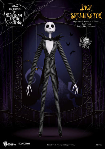 Beast Kingdom The Nightmare Before Christmas: Jack Skellington DAH-019 Dynamic 8ction Heroes Action Figure, Multicolor