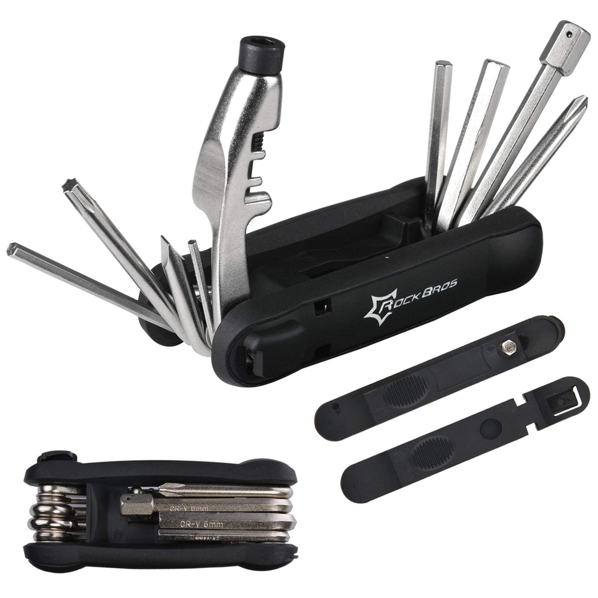 ROCKBROS 12 in 1 Multi-Function Bike Repair Tool Kit Bicycle Multi-tool Portable Bike Pocket Tool Multifunctional Tool for Road Mountain MTB Bikes