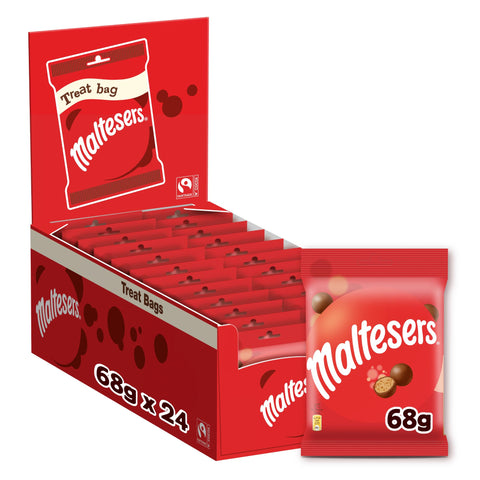 MALTESERSÂ® Fairtrade Treat Bags 68g (Pack of 24 x 68g)