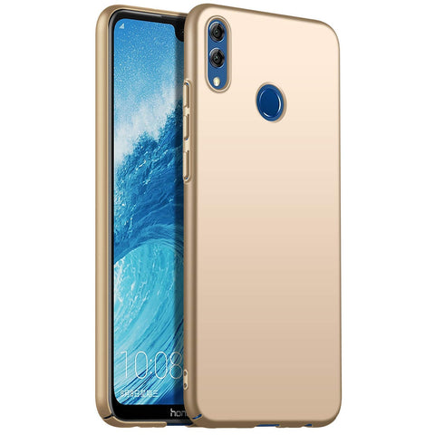 Wuzixi Case for Honor 8X Max. Resilient Shock Absorption and Ultra Thin Design Cover, Rubberized Hard PC Back Case, Case Cover for Honor 8X Max.Gold