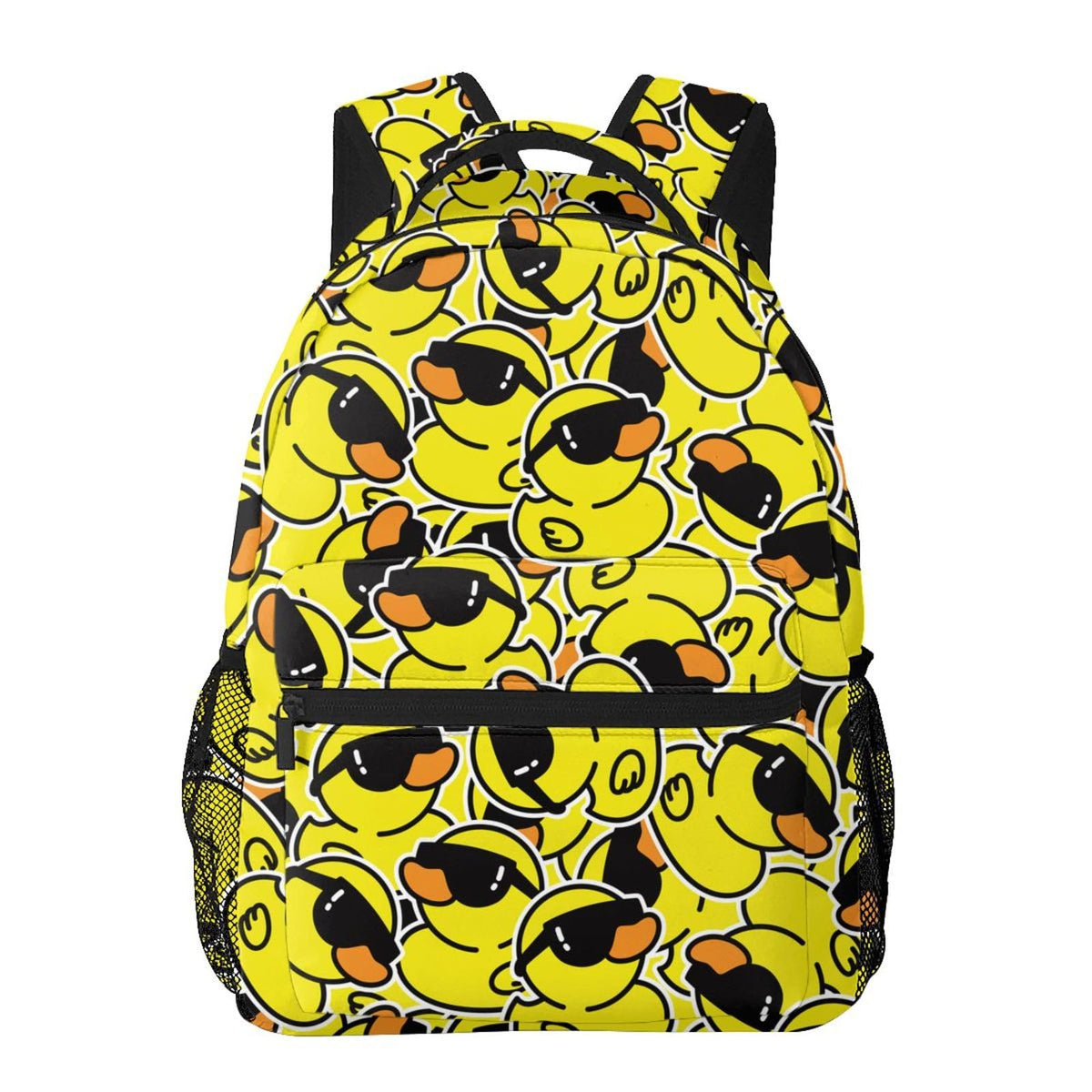 HKHEHOP Cool Duck Cartoon Funny Backpack For School Laptop Bags Bookbag Big Casual Daypack For Student Girls Boys Kids Teens Travel Sports Work