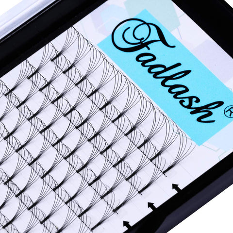 Eyelash Extension Premade Fans Eyelash Extensions D Curl Long Stem Pre Fan Eyelashes Premade Lash Extensions Fans Volume Lash Extensions Pre Made Volume Lashes (5D-0.10D, 10mm)