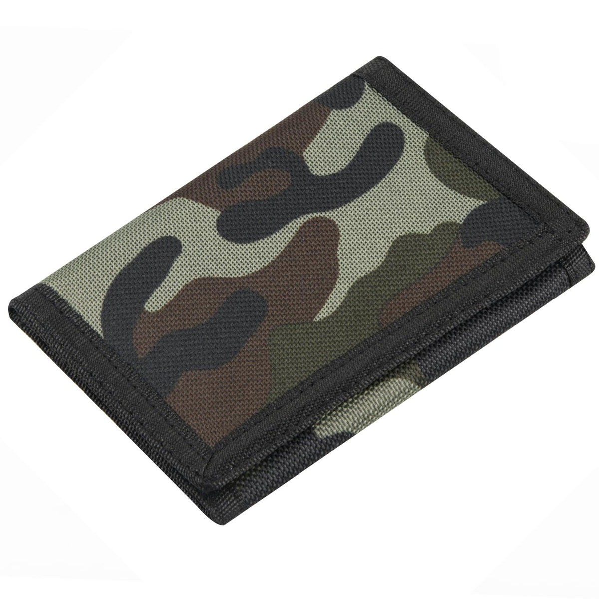 Lamiza Kids Wallet for Boys Girls Teens Trifold, Canvas Toddler Wallet for Boys, Cute Zipper Wallets Youth with Coin Pocket Card Holders, Novelty Wallets for Childrens Birthday Gifts (Camo green03)