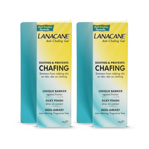 Lanacane Non-staining Anti-chafing & Anti-friction Gel, Prevent Thigh Rashes, Pack of 2, Total of 56 mlml, Unscented