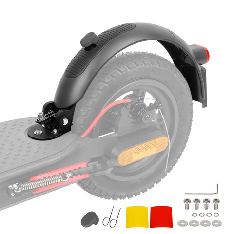ulip Scooter Rear Fender with Tail Light Brake Scooter Replacement Accessory Compatible with Xiaomi M365 Pro Pro 2 1S MI3 Swagger 5 Scooter with Screws Grey