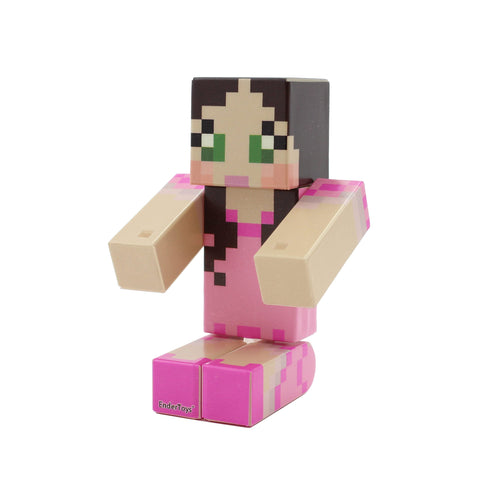EnderToys Pink Dress Green Eyed Girl Action Figure