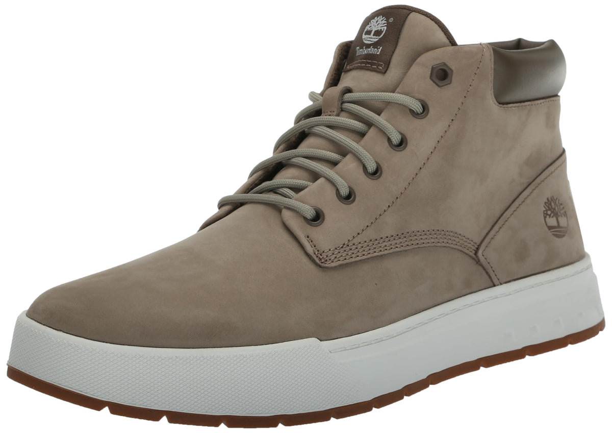 Timberland Men's Maple Grove Leather Chukka Shoe, Beige, 8.5