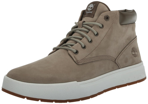 Timberland Men's Maple Grove Leather Chukka Shoe, Beige, 8.5