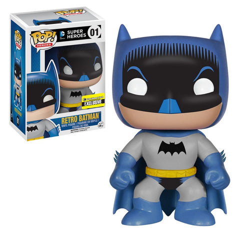 Retro Batman 1950s Comic Pop Super Heroes Exclusive Vinyl Figure