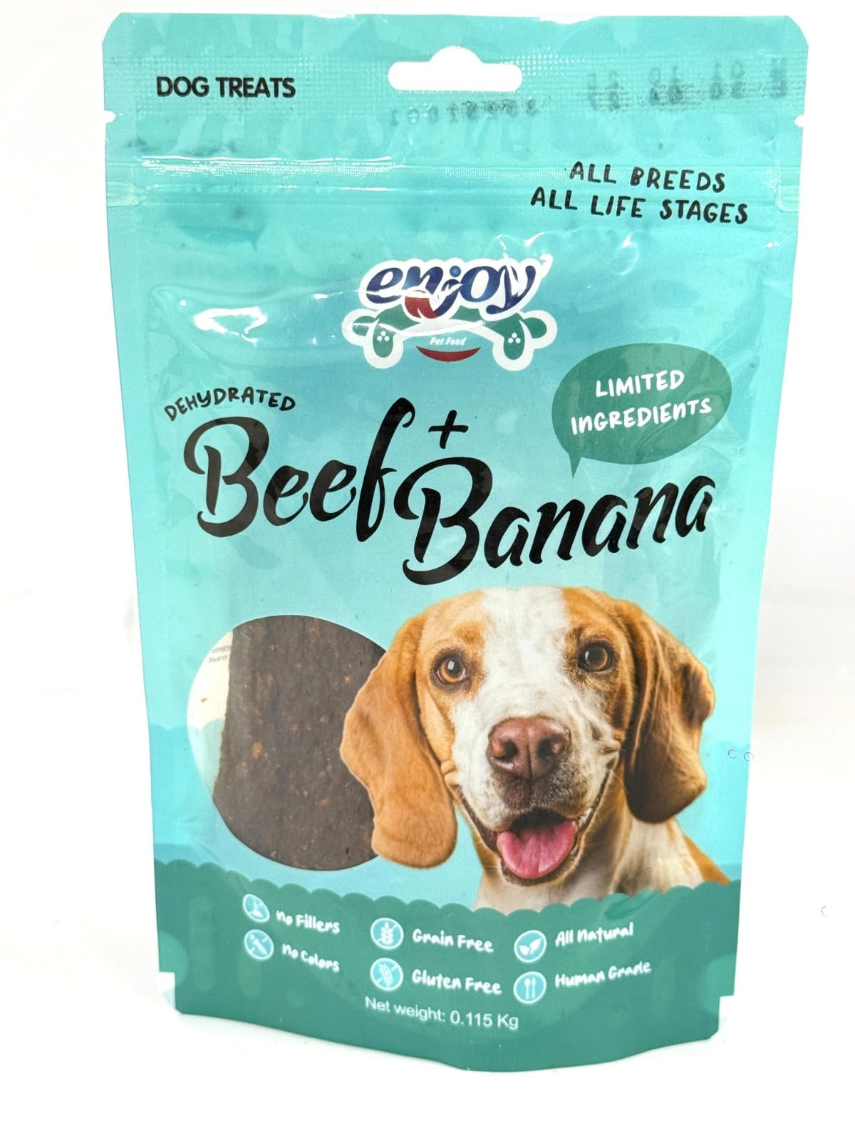 Enjoy Dehydrated Beef and Banana Dog Treats - 115 grm