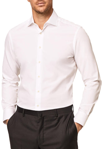 Hackett Men's Poplin Slim Bc Shirt, White (White), 16.7