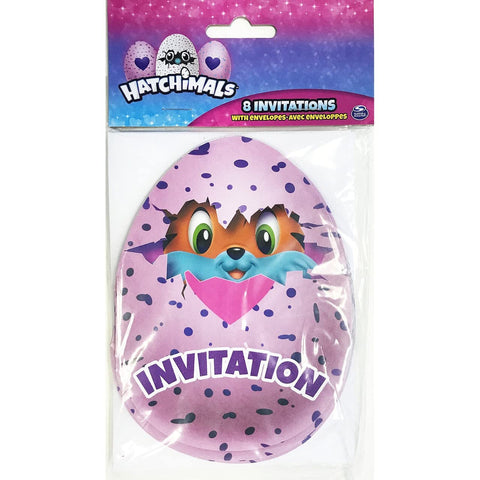 Hatchimals Party Invitations - 4.50" | 8 Pcs