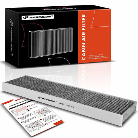 A-Premium Cabin Air Filter with Activated Carbon Compatible with Mini Models - Cooper 2007-2015, Cooper Countryman 2011-2016, Cooper Paceman 2013-2016 - Behind Glove Box - Replace# 64319127515