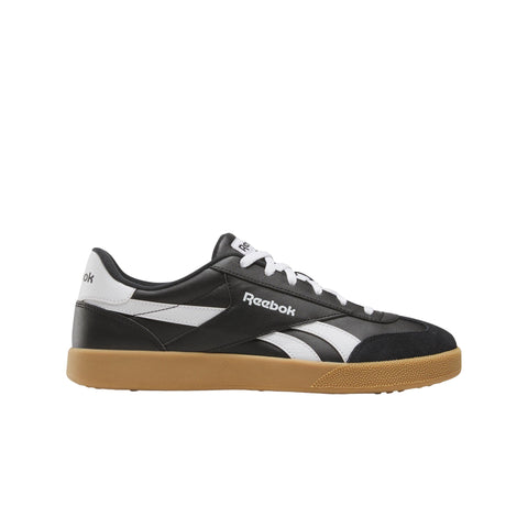 Reebok Unisex Smash Edge Suede Sneaker, Black/White/Gum, 10 US Men