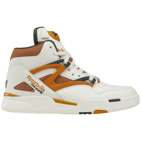Reebok Men's Pump Omni Zone II Sneaker, Chalk/Radiant Ochre/Pure Grey, 9