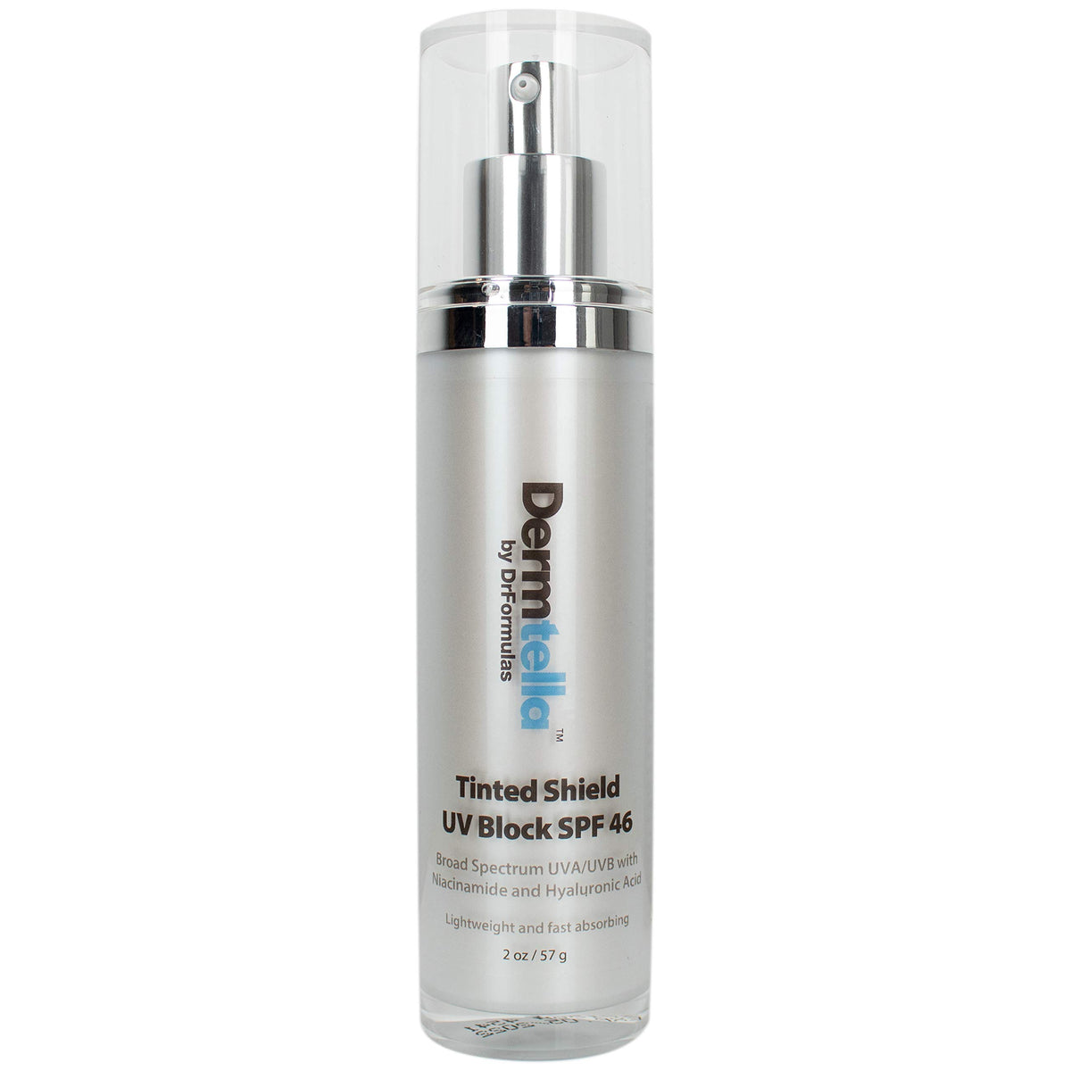 DrFormulas Tinted Moisturizer for Face with SPF 46 with Niacinamide and Hyaluronic Acid, Lightweight With No White Cast, 2 oz