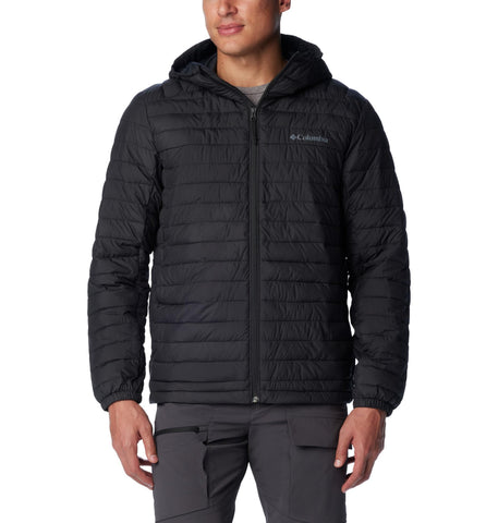 Columbia Men's Silver Falls Hooded Jacket, Hooded Puffer Jacket, Black, Size S