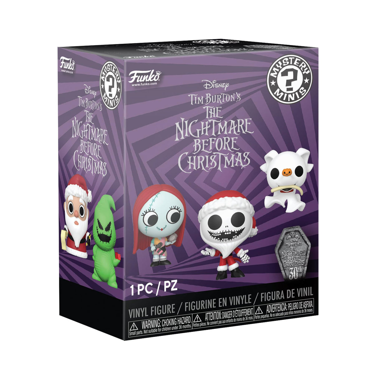 Funko Mystery Mini - Disney the Nightmare Before Christmas 30th - 1 Of 12 to Collect - Styles Vary - Collectable Vinyl Figure - Gift Idea - Official Merchandise - Toys for Kids & Adults - Movies Fans