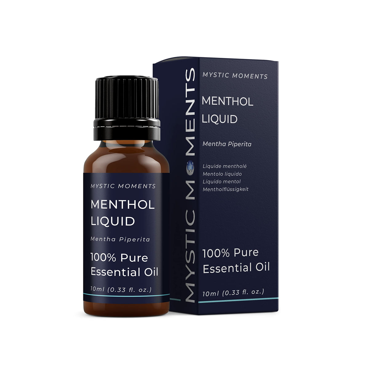 Mystic Moments | Menthol Liquid Essential Oil 10ml - Pure & Natural Oil for Diffusers, Aromatherapy & Massage Blends Vegan GMO Free