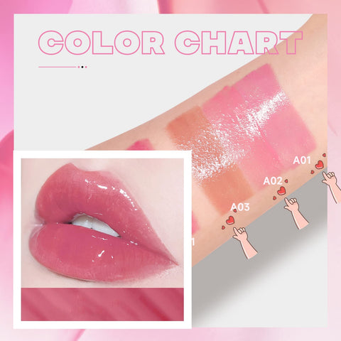 Lip Oil Tinted - Juicy Moisturizing Lip Oil Gloss - Lip Gloss Set Lasting Nourishing - Vivid Color All-Day Wear Highly-Pigmented Natural Makeup Lip Glow Oil - Lip Tint Perfect for Women Daily Use (A) (A)