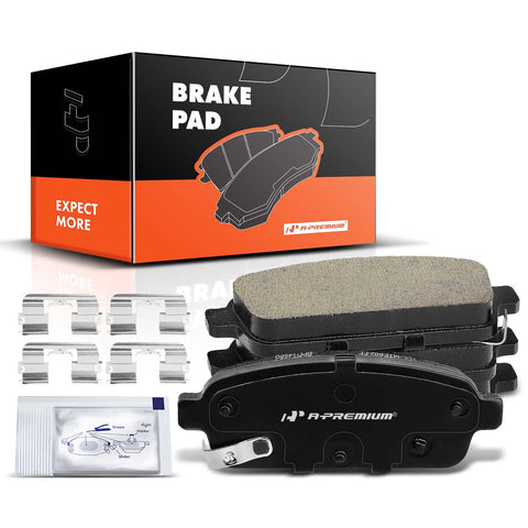 A-Premium Rear Ceramic Disc Brake Pads Set Compatible with Select Buick, Cadillac and Chevy Models - Cruze, Cruze Limited,Cascada, Encore, Verano, ELR, Orlando, Sonic, Trax, Volt, 4 Pcs