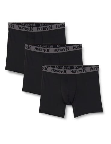 Hurley Regrind Core Boxer Brief 3-Pack Black Combo XL (38-40" Waist)