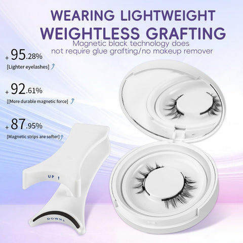 Generic SiareÃƒÆ’Ã†â€™Ãƒâ€šÃ‚Â¢ÃƒÆ’Ã‚Â¢ÃƒÂ¢Ã¢â‚¬Å¡Ã‚Â¬Ãƒâ€¦Ã‚Â¾ÃƒÆ’Ã¢â‚¬Å¡Ãƒâ€šÃ‚Â¢ Magnetic Eyelashes Kit, Which can be Reused Natural Magnetic Eyelashes and Waterproof, Natural, Light, No Glue, Easy to Wear and Remove for All-Day Comfort, Black